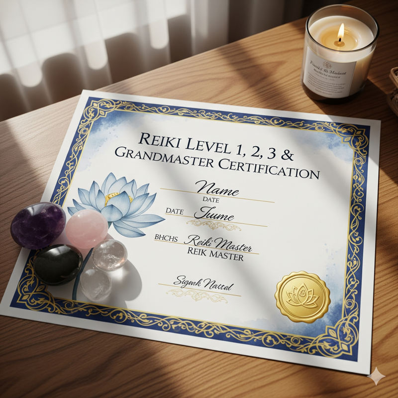 Reiki Level 1, 2, 3 & Grandmaster Certification